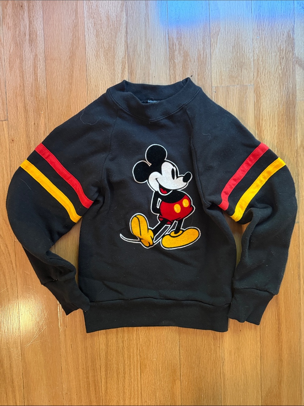 Vintage 80s Disney Mickey Mouse Graphic Kids Sweatshirt MADE IN USA